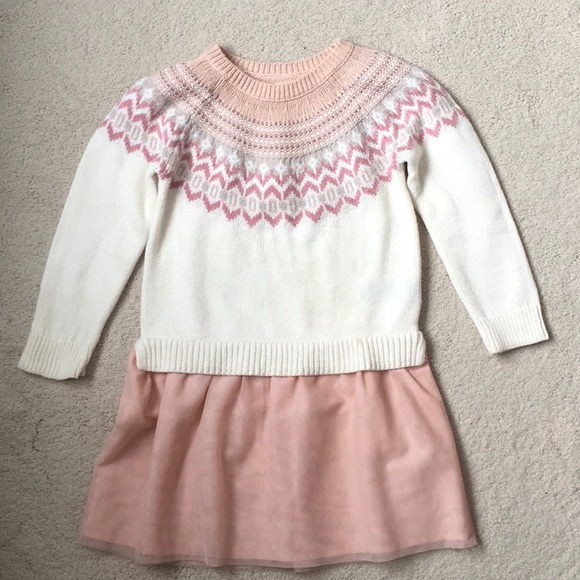girls fair isle sweater dress